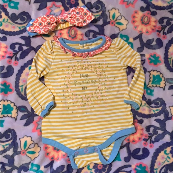 Matilda Jane bodysuit w/matching headband - Picture 1 of 3